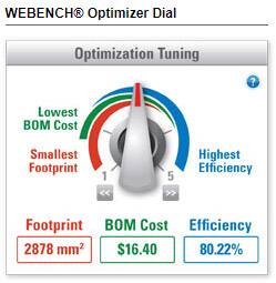 Texas Instruments WEBENCH® Optimizer Dial TI WEBENCH® Optimizer Dial